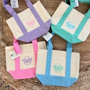 Trader Joe’s Pastel Tote Bag Set